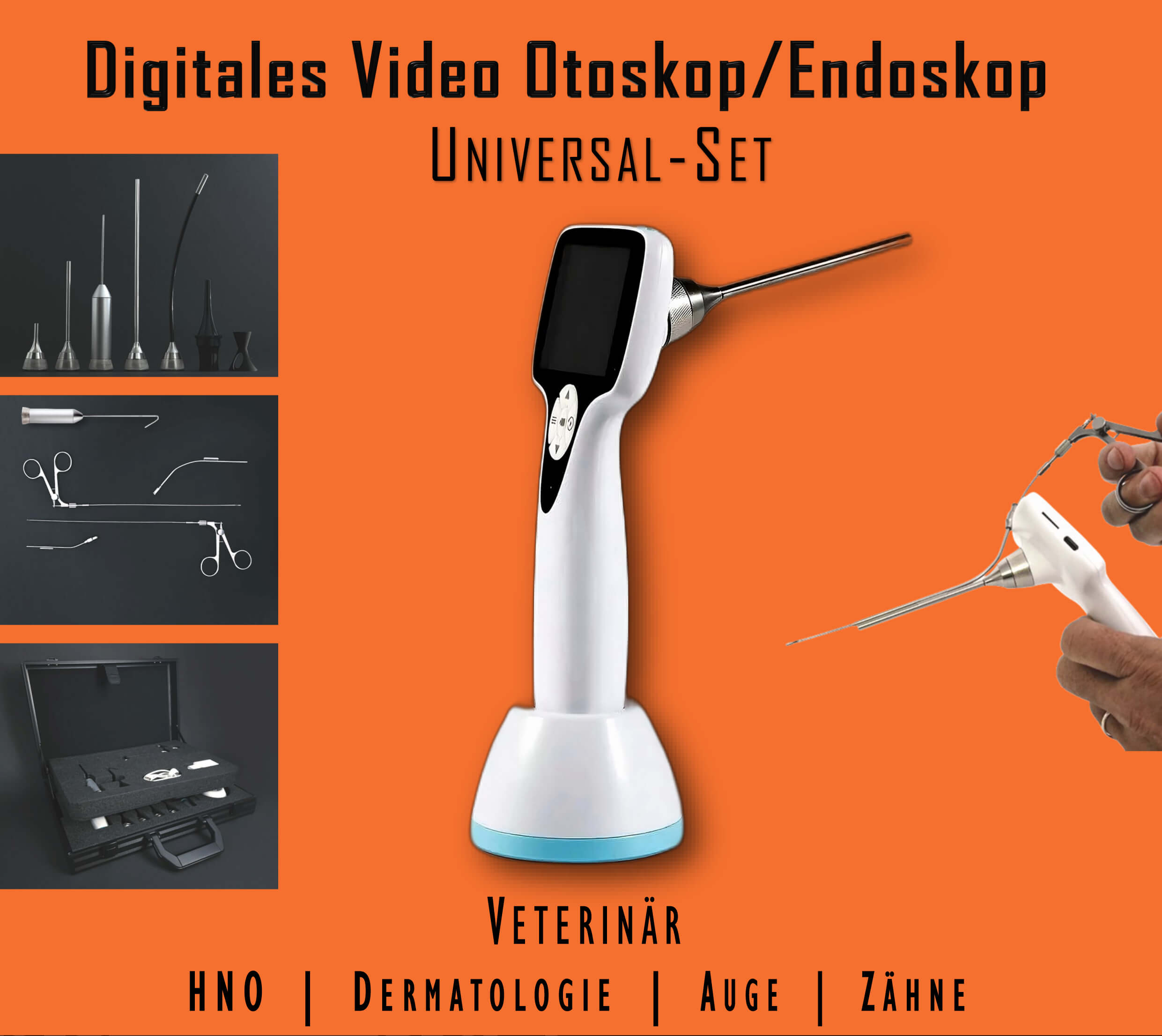 Digitales Veterinär HNO Endoskop